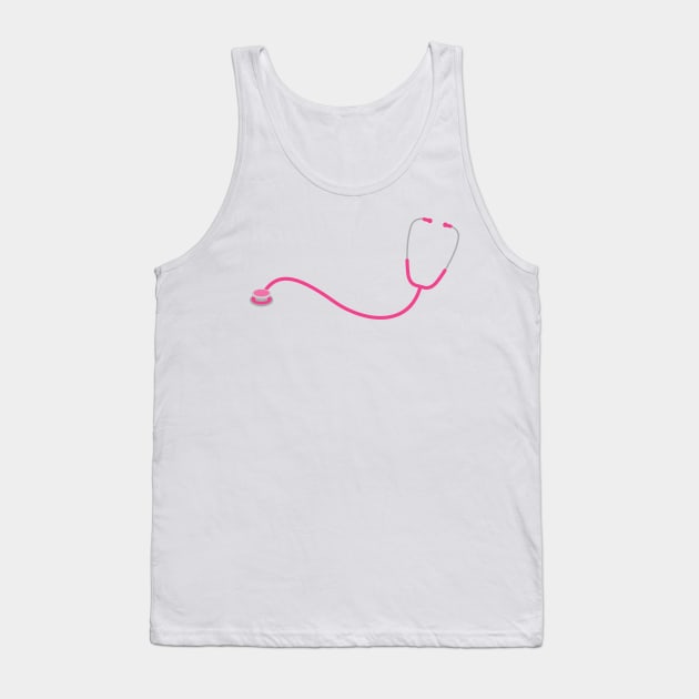 Doctor or Nurses Stethoscope Tank Top by THP Creative